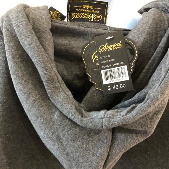 Grey Hoodie- sz large - Picture 5 of 5